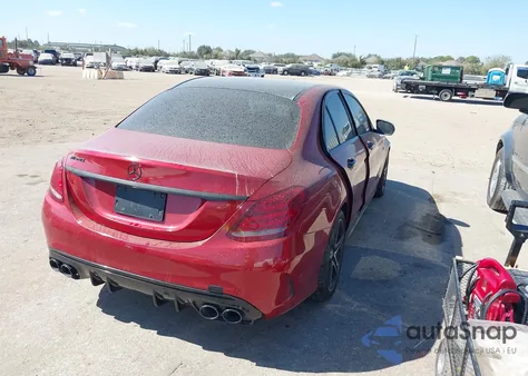 2016 Mercedes-Benz C 450 Amg 4Matic z USA, uszkodzony, nr VIN 55SWF6EB3GU077980